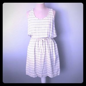 Lou & Grey Ivory Stripe tank dress NWT Size Medium